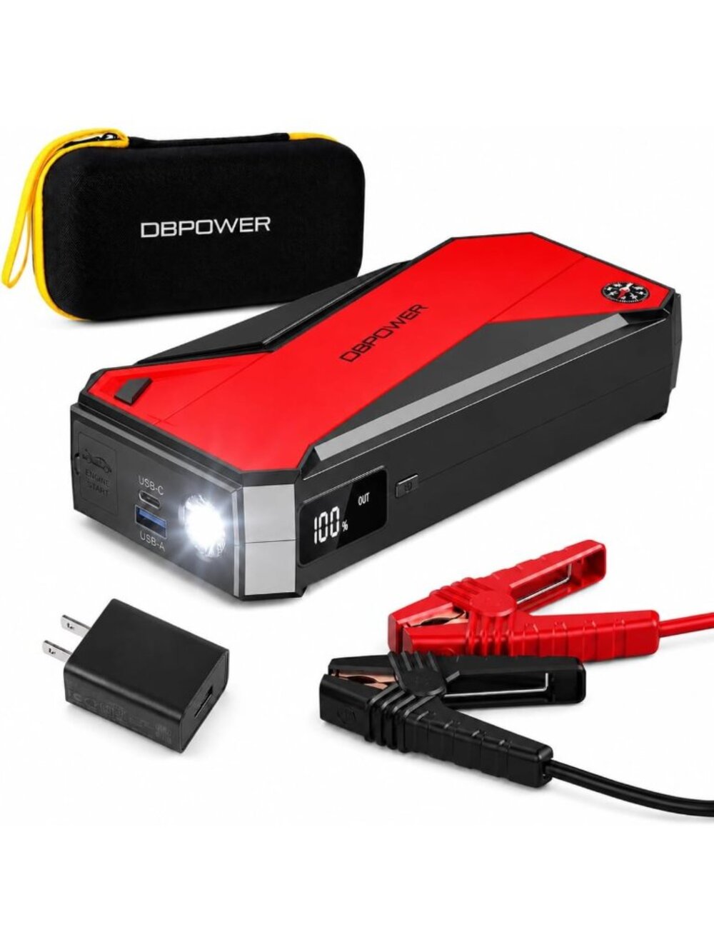 Portable Car Jump Starter 3000A 18000mAh Battery Booster with Smart Charging